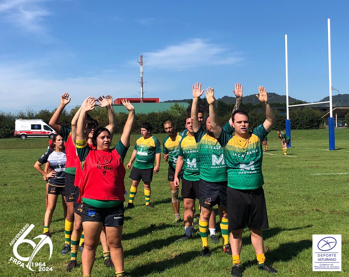 🔵🟡📸(2)TORNEO DE RUGBY INCLUSIVO FRPA. 🏉Avanzando en el desarrollo de jugadoras y jugadores para fomentar el crecimiento del rugby Inclusivo en el Principado de Asturias. ‼️Enhorabuena a todos los participantes‼️ #RugbyAsturias #dxtasturiano @dxtasturiano @GobAsturias