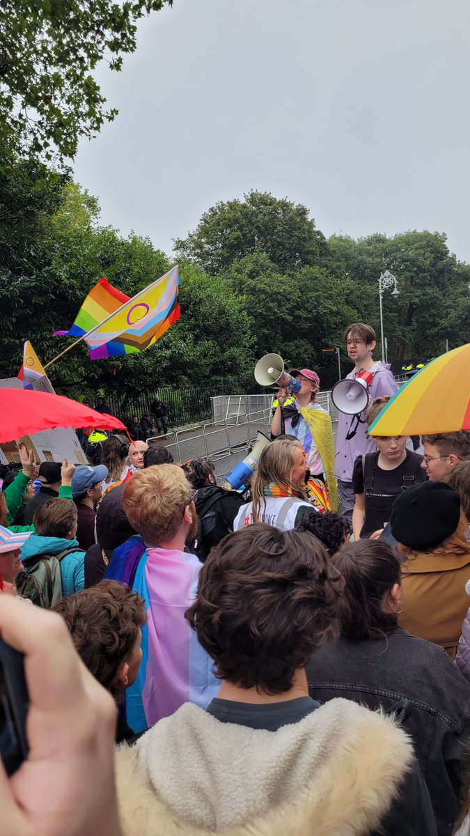 Caleb O’Connor (@caleb_ecology) on Twitter photo I have never felt such pride. THIS is Dublin. THIS is Ireland. We stood up, we fought back, we won. ✊🏼🏳️⚧️💕
I’m in awe of the work that <a href="/jennymaguir/">Jenny 🇵🇸</a> and <a href="/DubTrans/">Trans & Intersex Pride Dublin 🏳️⚧️🏳️🌈</a> are doing. They are figureheads of queer activism, and give me so much hope. Thanks for having me on stage also 🏳️⚧️❤️ I have never felt such pride. THIS is Dublin. THIS is Ireland. We stood up, we fought back, we won. ✊🏼🏳️⚧️💕
I’m in awe of the work that <a href="/jennymaguir/">Jenny 🇵🇸</a> and <a href="/DubTrans/">Trans & Intersex Pride Dublin 🏳️⚧️🏳️🌈</a> are doing. They are figureheads of queer activism, and give me so much hope. Thanks for having me on stage also 🏳️⚧️❤️