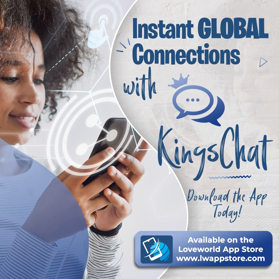 ChristEmbassy01's tweet photo. #App of the day: #KingsChat

KingsChat is a fast &amp; simple way to connect with anyone around the globe instantly!

User Review:
Raheem says, “Great app!”

Download the #KingsChatApp today👇
https://t.co/WwWLuOLaNk

Also on Google Play &amp; Apple App Store.

#Kinging
#LoveworldApp https://t.co/MSQwYwh21i