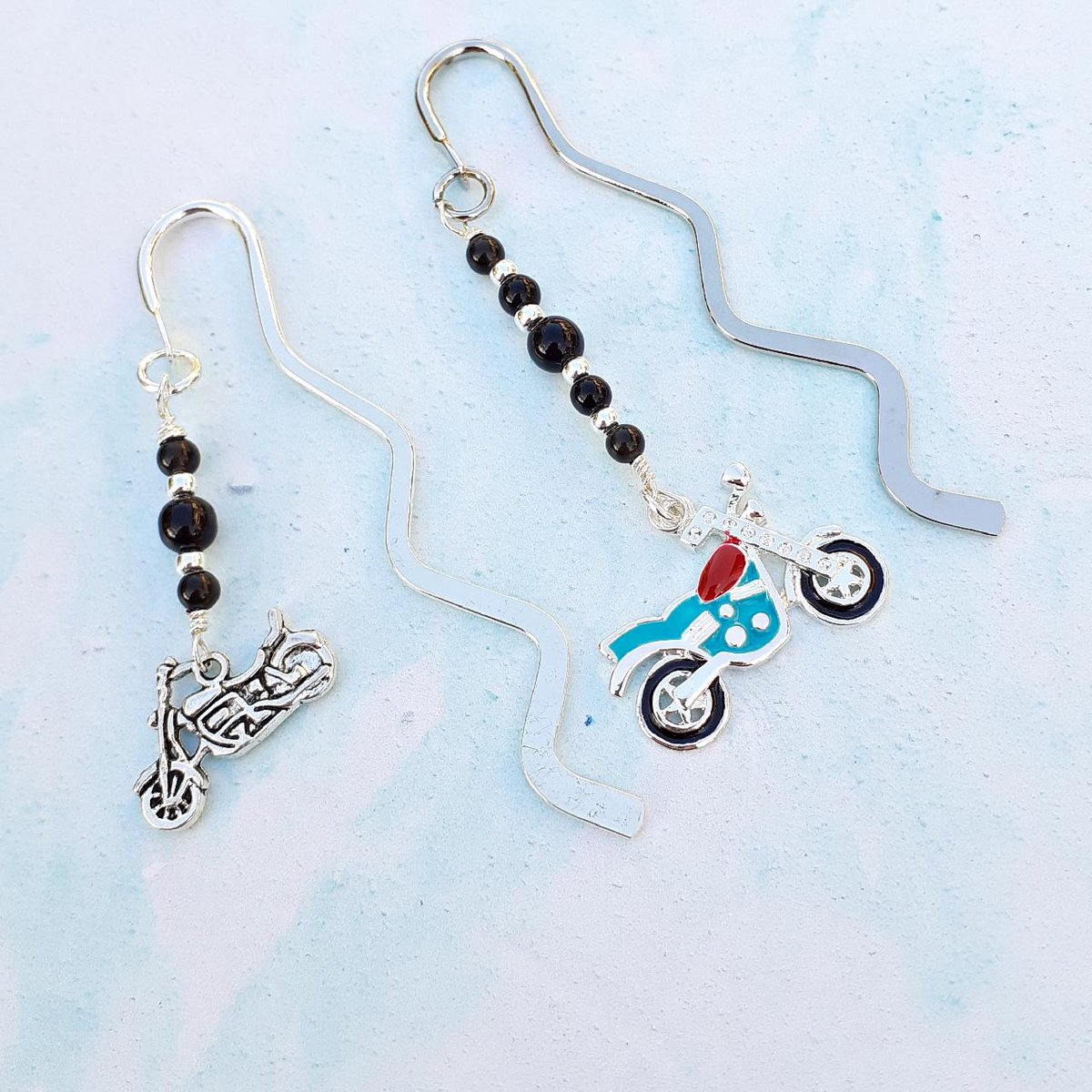 Perfect bookmark gift for Dad and for all motorbike enthusiasts of any gender. Onyx is said to help one become the master of their own destiny and with its sleek classic style would be a great gift for the biker in your life. etsy.me/2GWkuca   #giftsforhim
#MHHSBD