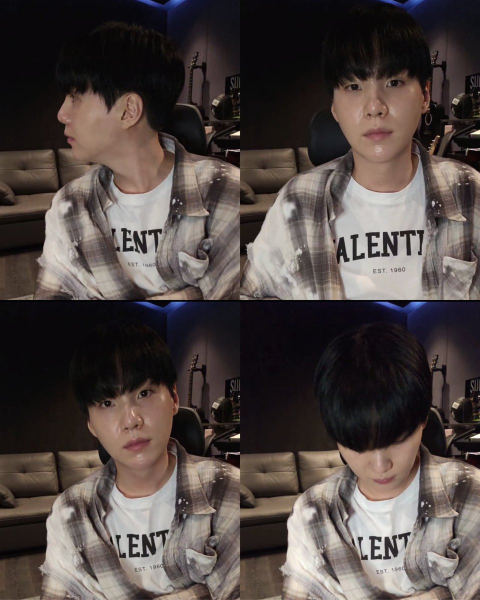 YOONGI LIVE!!! HIS NEW HAIRCUT IS SO CUTE PLS 😭🤍