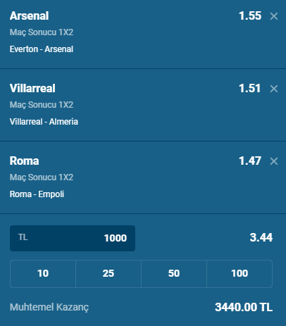 MaratonAnaliz's tweet photo. Günün Kombine Kuponu ⚽️ 

Oran: 3.44 🧨

#PremierLeague #LaLiga #SerieA #bahis #freebet #tips https://t.co/g7SI4KMt9k