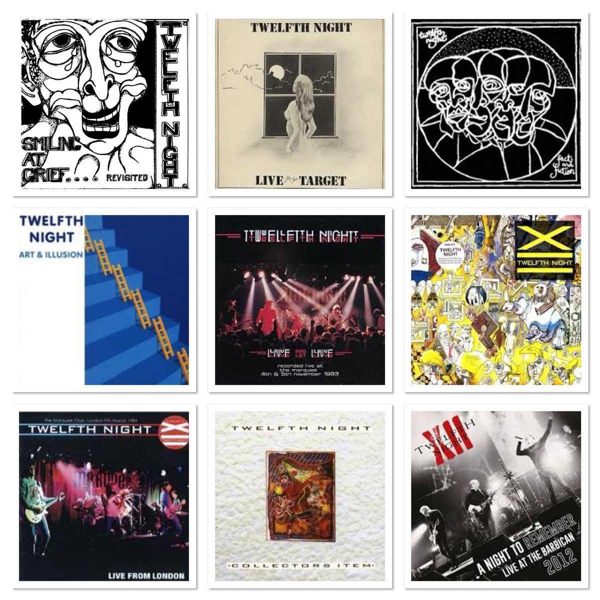 marillion073's tweet photo. Where are the Twelfth Night Fans???
A Gigantic band with a Gigantic Discography!!
Any favorite album among all these Gems?
#TwelfthNight
#ProgRock
#Summer
#Discographies
#Music https://t.co/nkCtly5r8U
