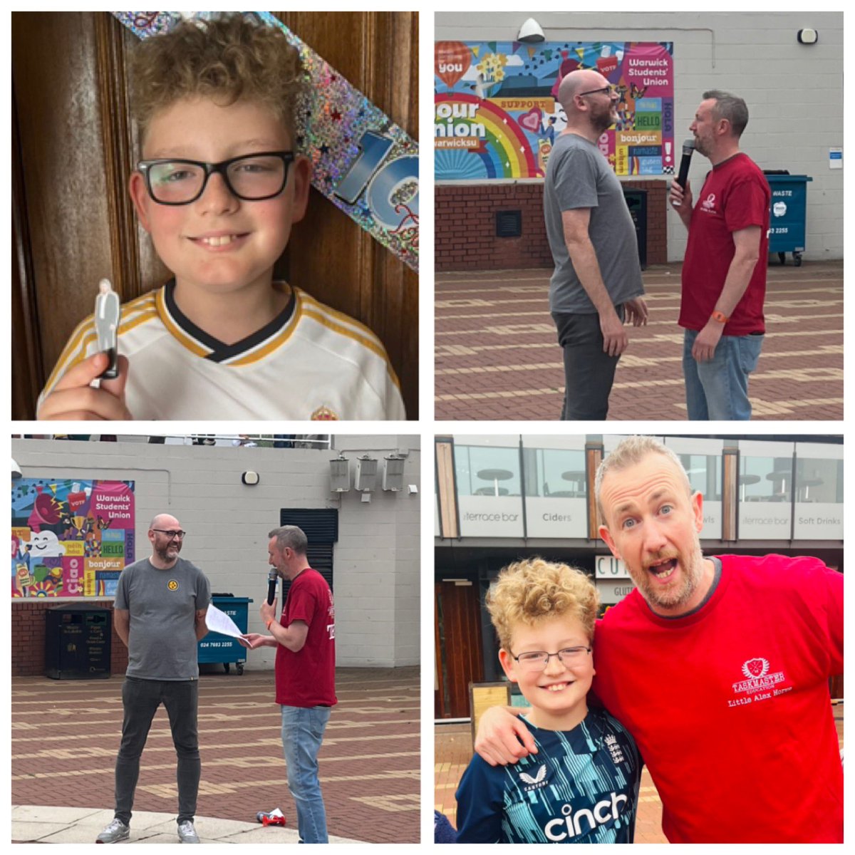 kmtnw's tweet photo. They say never meet your hero’s. My @taskmaster obsessed boy got to meet @AlexHorne and his Dad got to be Greg for an hour. I don’t think my Eli could have been any happier. Thanks Alex. https://t.co/7C2YGd06LB