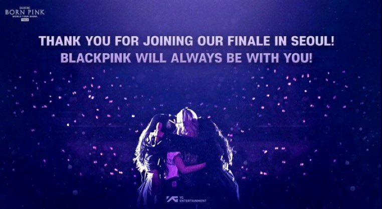 Love u So so much &amp; we will support you, 

BLINK and BLACKPINK together forever! 🖤💖

BORN PINK TOUR FINALE 
#블랙핑크_블링크_영원토록_함께해
#BORNPINKinSEOUL_FINALE 
#BORNPINKinGOCHEOKSKYDOME
#BORNPINK_WORLDTOUR
#BORNPINK #BLACKPINK