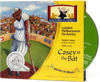 "Casey at the Bat" CD/MP3 &amp; Activity Book for children who love baseball! This new recording features a narrator accompanied by the world famous London Philharmonic Orchestra. Listen here!-> maestroclassics.com/casey-at-the-b… #caseyatthebat #baseballmusic