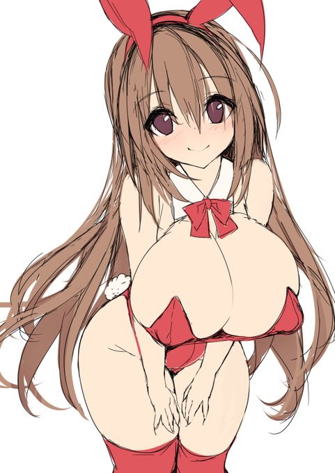 ノリノリでバニーコスしてくれて、おじの喜ぶだっちゅ～の♡ポーズで応えてくれたおねえちゃん(*'ω'*) 