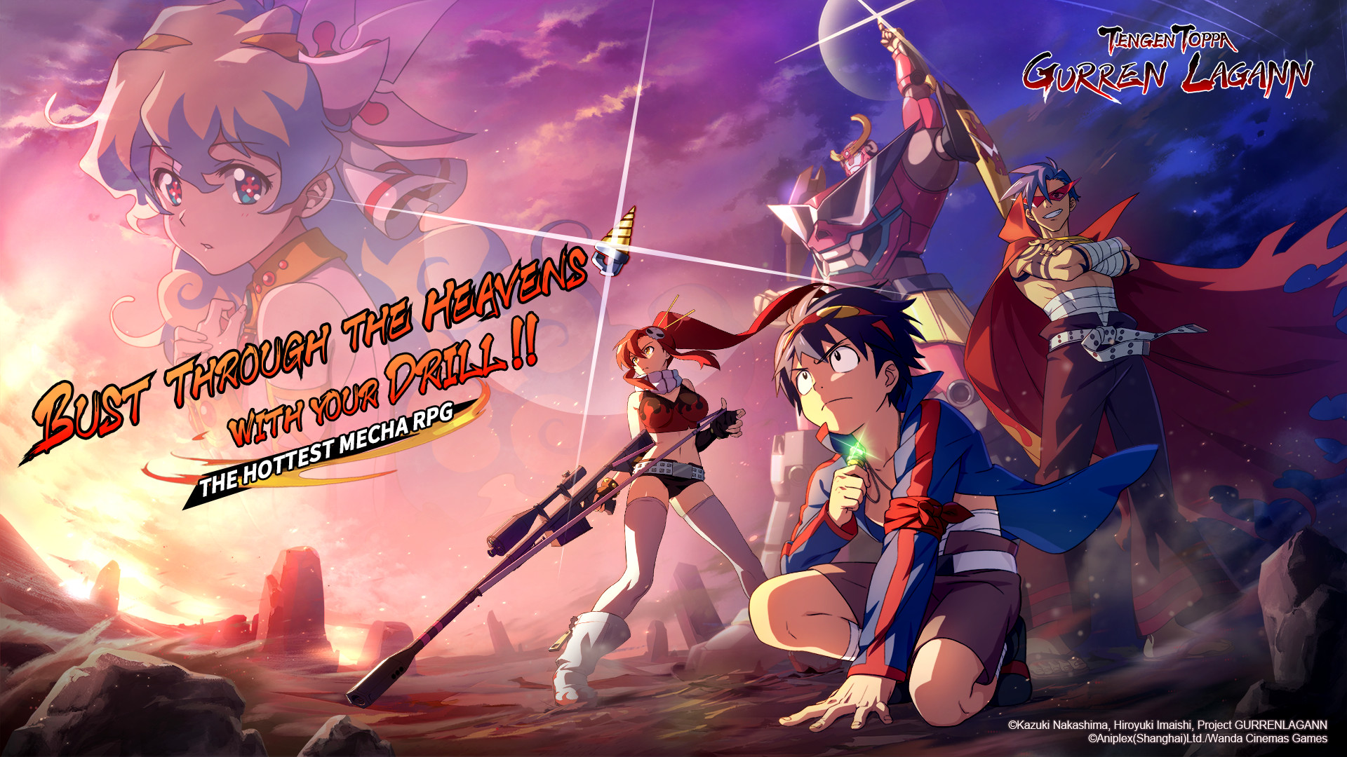 Kars on X: The English release of the Tengen Toppa Gurren Lagann mobile  game will be releasing on October 12.    / X