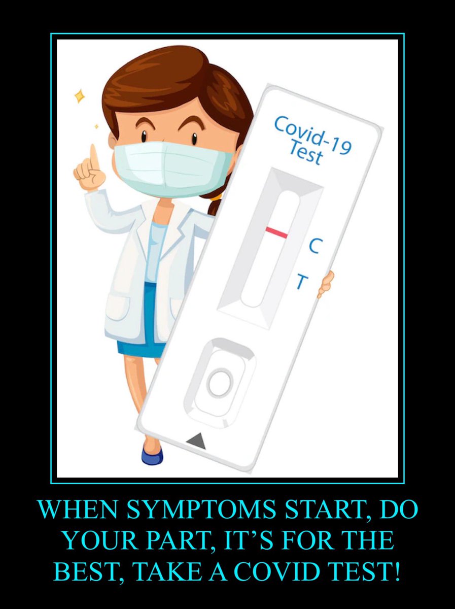 When symptoms start, do your part, it’s for the best, take a Covid Test!

#Covid19 #NotMild  #rapidtest  #covidisnotover #LongCovid