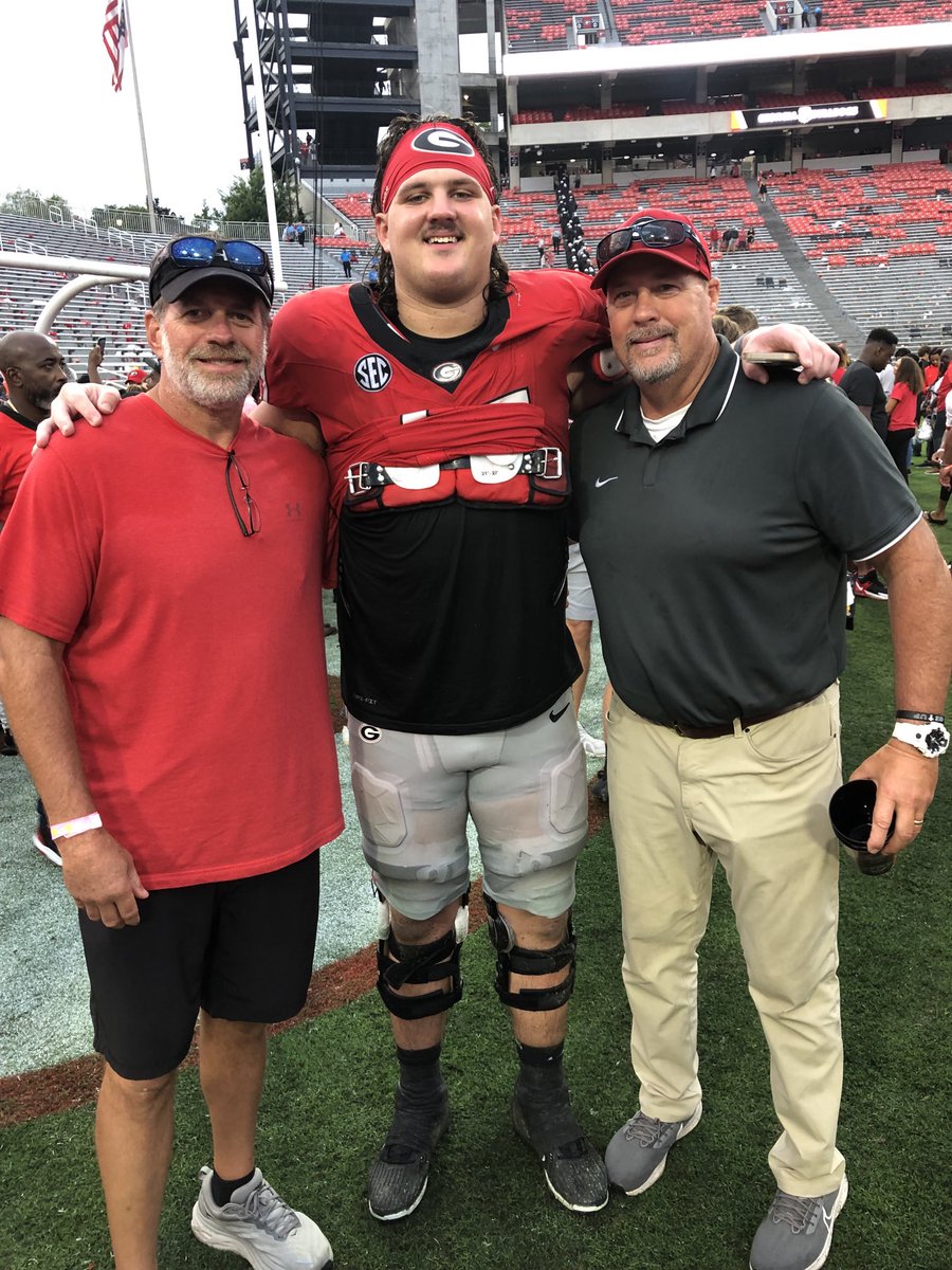 DeanRatledge81's tweet photo. Mom and I prayed that God would send mentors to be an influence on Tate and Emmaline. These two men, Coach Kevin Hunt and ⁦@CoachTommyAtha⁩ are answers to that prayer! We will forever be grateful for the impact you’ve had on our children! https://t.co/nv9QvDUL4y