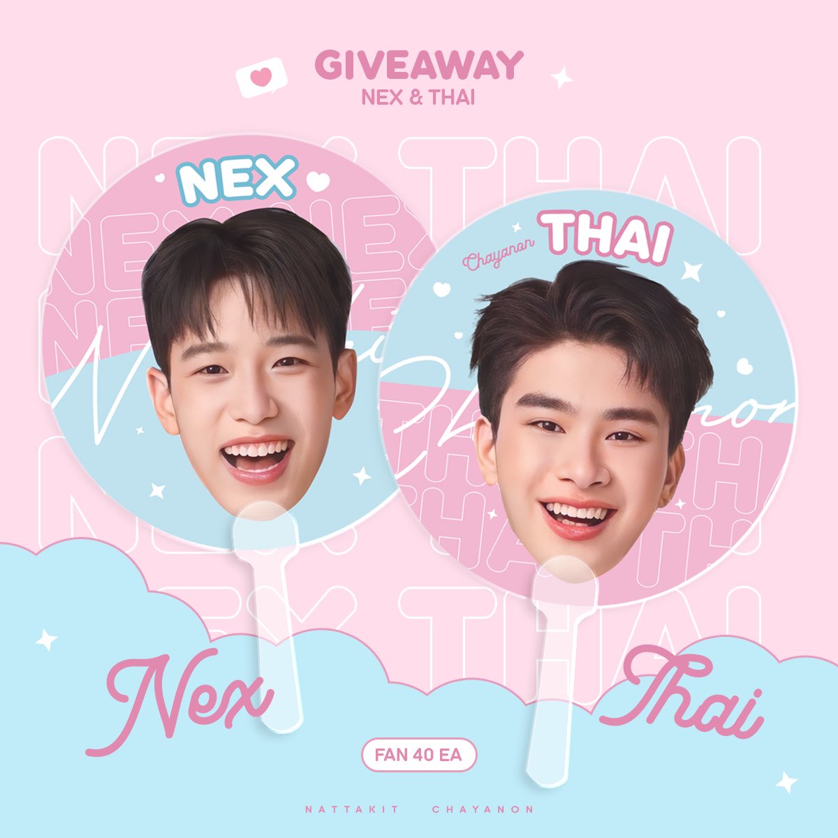 iamoopn's tweet photo. *+:｡.｡giveaway kindly rt｡.｡:+* 

🎀 Nex 40 ea #NEXnattakit
🎀 Thai 40 ea #THAIchayanon

— date : 23/09  time : tba location : thunder dome 

⚠︎ rt &amp; show this tweet
[ dm for exchange ]

#789TheTimeCapsule https://t.co/GoePUXhCrc