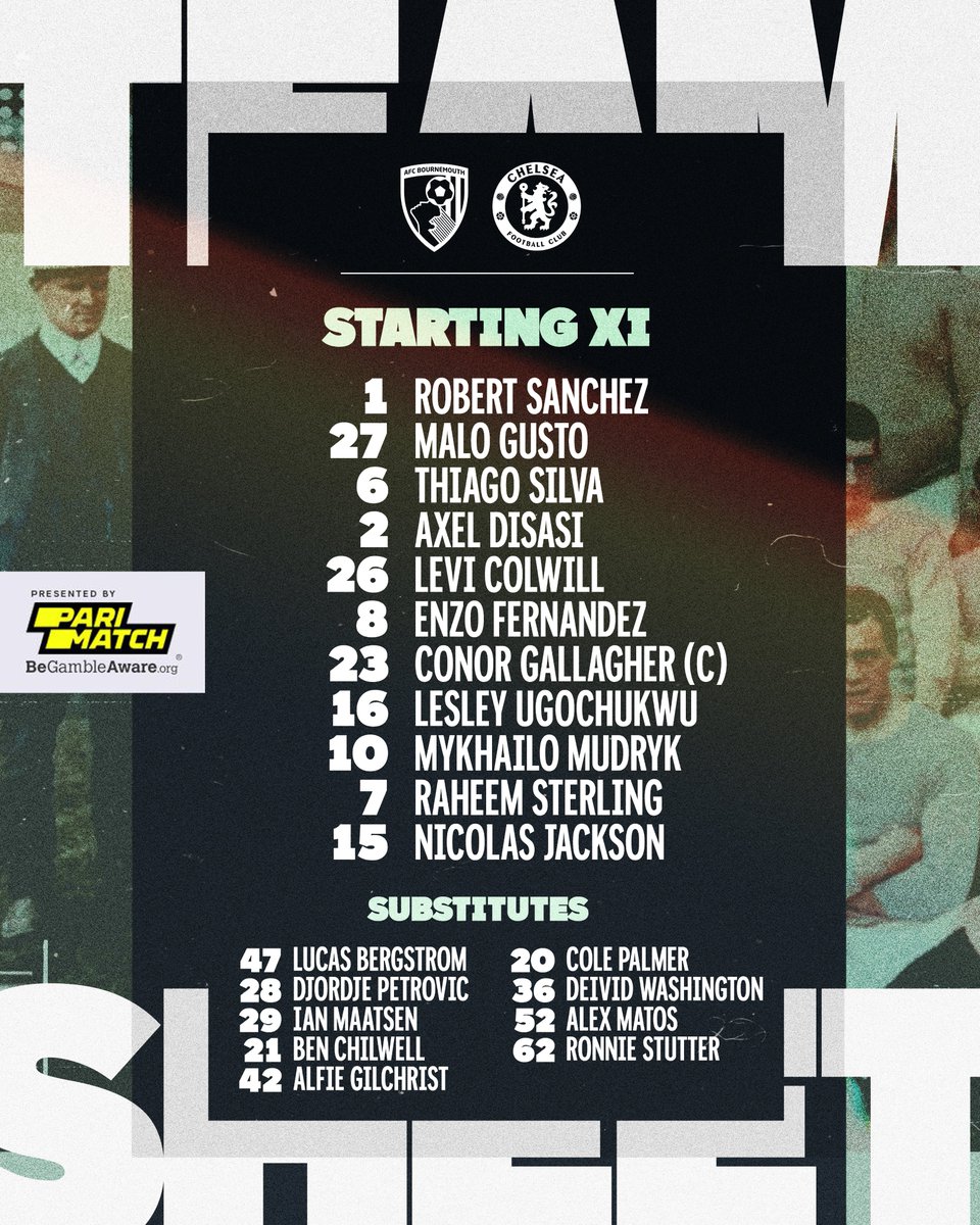 ChelseaFC's tweet image. Your Chelsea side today! 🙌

@ParimatchUK | #BouChe