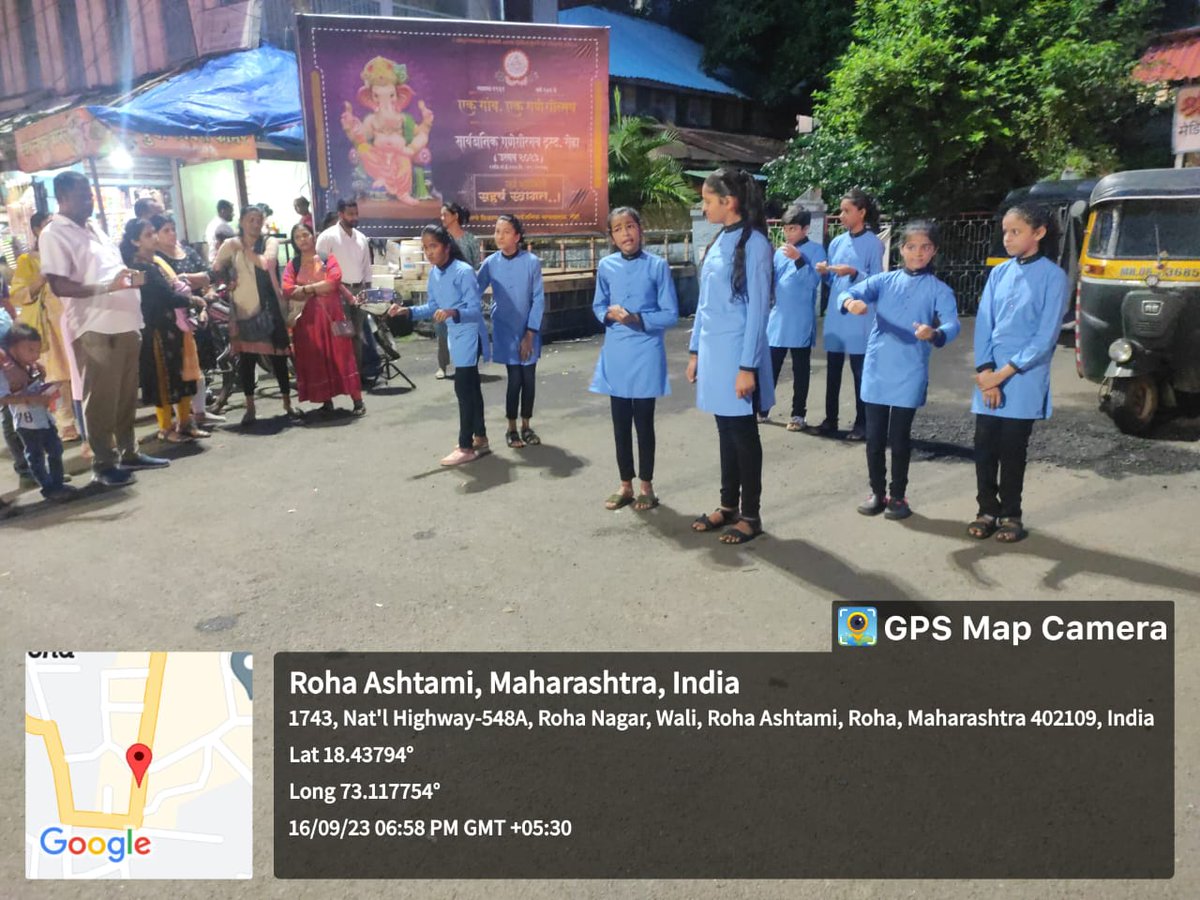 CouncilRoha's tweet photo. रोहा अष्टमी नगर परिषद व स्पंदन एक्टिंग स्कूल यांसद्वारे रोहा शहरात मुख्य चौक व बसस्थानक येथे पर्यावरण पूरक गणेशोत्सव साजरा करणे बाबत पथनाट्य सादर करण्यात आले.
ULB Name- Roha Ashtami Municipal Council
ULB Code-802803
Raigad, Maharashtra
#SwachhSurvekshan2023
#majhivasundhara https://t.co/cuU3uKw2ct