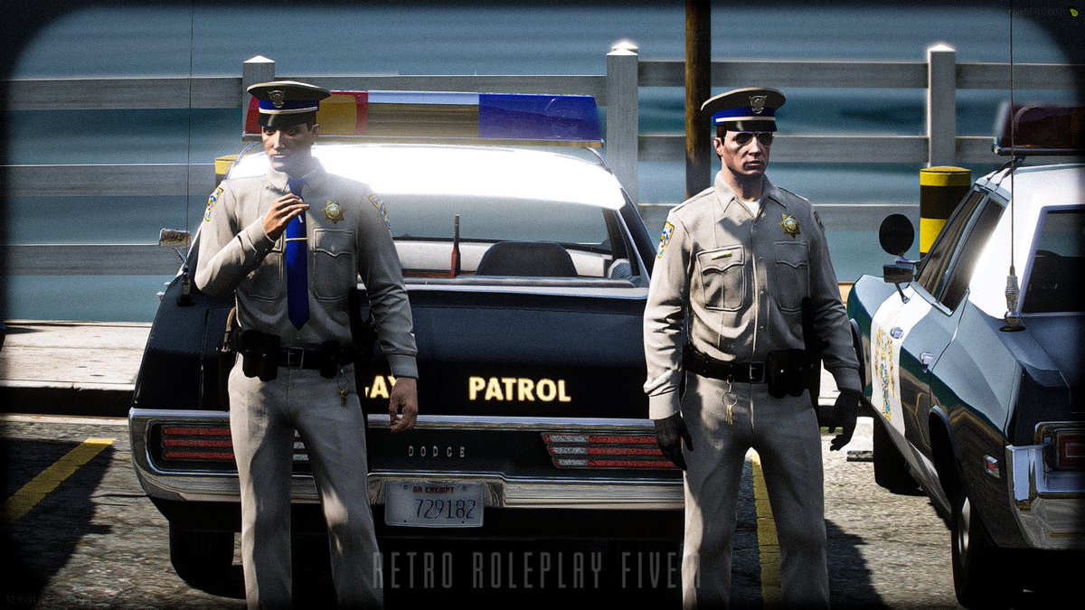 RetroRoleplay5M's tweet photo. Recently we have seen a large increase in the amount of San Andreas Highway Patrol officer's patrolling the state from all stations.

Primarily following the command of Sergeant S.McGee whom was recently promoted to his position regarding his efforts with us.

#FiveM #SAHP https://t.co/UiV3WJbffo