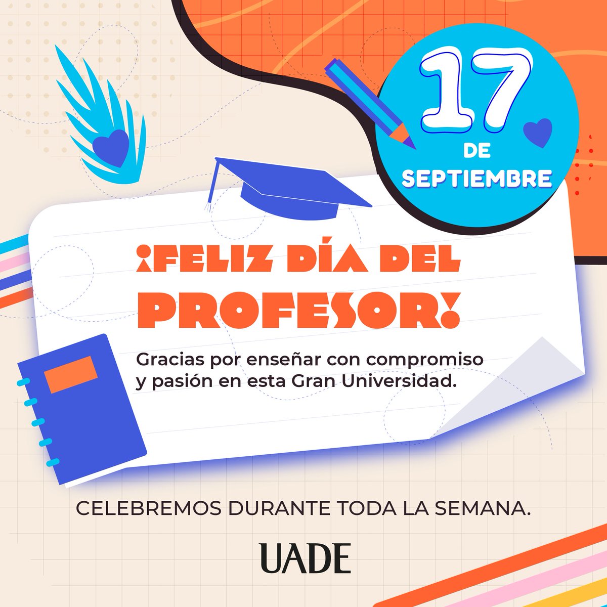 ¡Feliz Día Profesores! 🌟 

Saludamos a quienes dedican su vida a la enseñanza profesional 👏