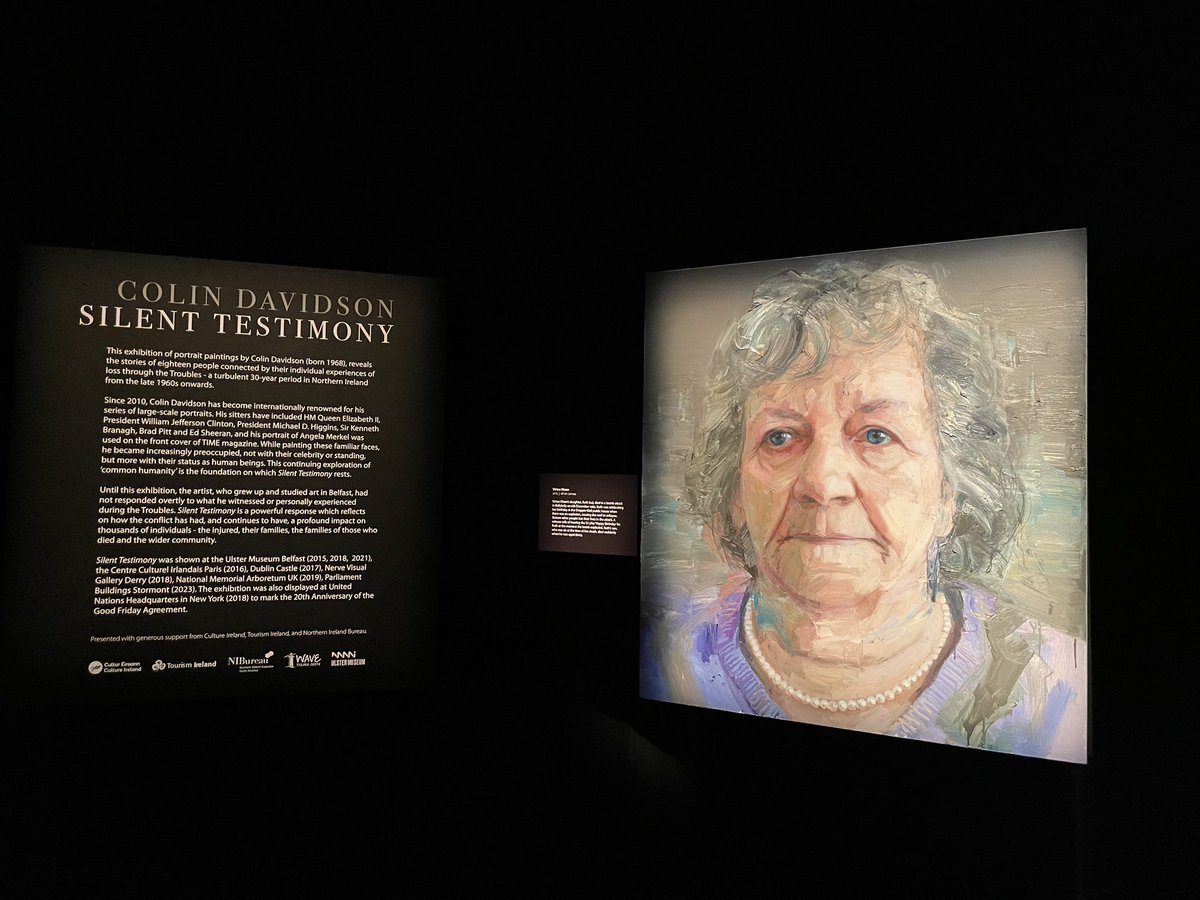 An extraordinary exhibit @IrishArtsCenter of portraits depicting those traumatized by the ‘Troubles’ in NI by wonderful artist @colin_davidson. The eyes tell their stories. A must visit! On through October 8. irishartscenter.org #SilentTestimony