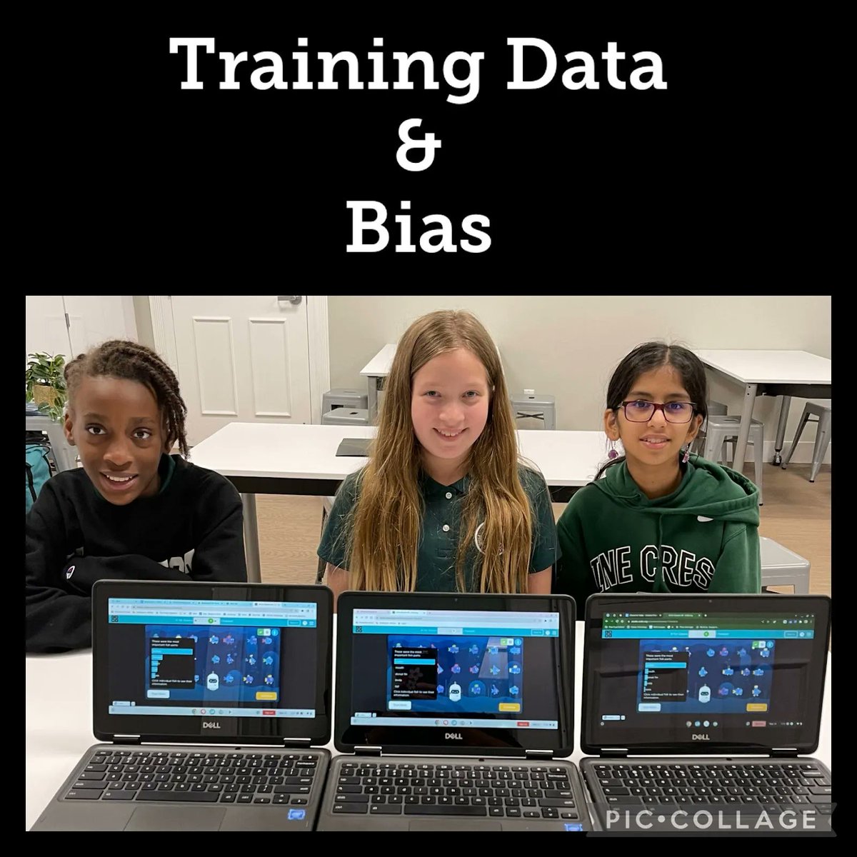 PCInnoInstitute's tweet photo. #PCGrade5 Ss learned about training data and bias through the AI for Oceans activity. Ss learned the importance of where the training data comes from, using large amounts of high quality data, and how bias is created. #PCFutureReady #STEM #edtech https://t.co/v2FSSpUGv1