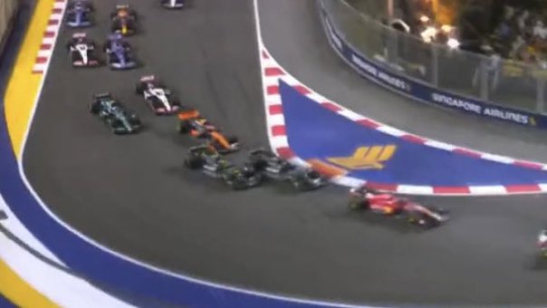 In what universe was this overtake on Norris not already completed before Lewis was forced off?