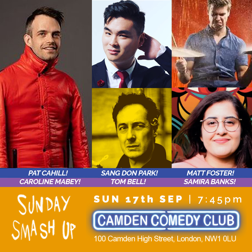 Come to where the fun is tonight: Sunday Smash Up @CamdenComedy Club, @CamdenHead Feat @patcanbefound! Sang Don Park! Samira Banks! Matt Foster! @tombellforever! 100 Camden High St 7.45pm dice.fm/event/nd3r5-su… wegottickets.com/event/592573