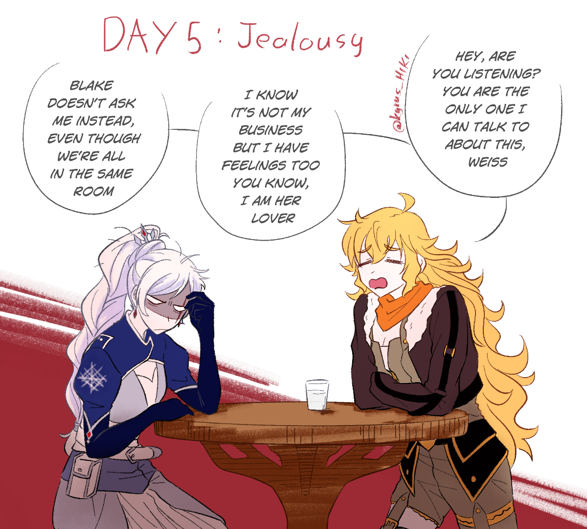 Day 5: Jealousy
1 second before something explodes XD
#bumbleby #bumblebyweek #bumblebyweek2023