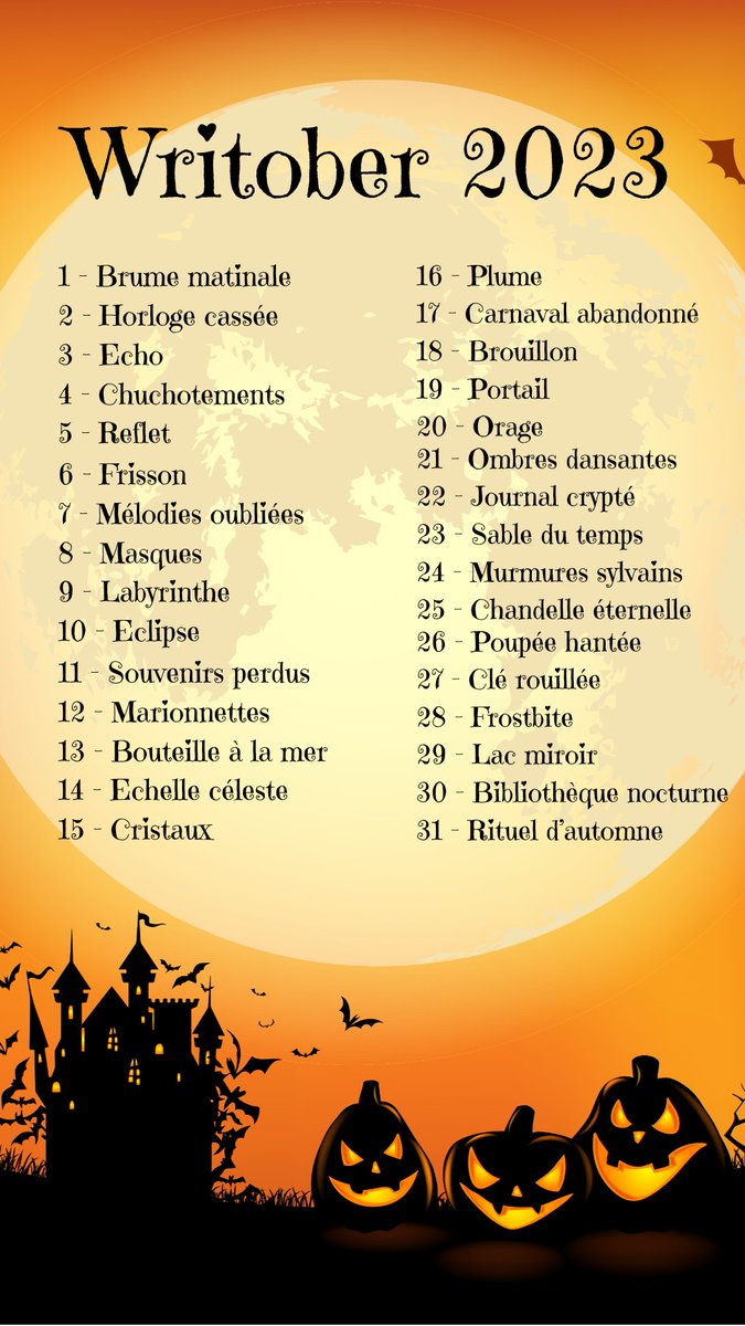 MayCreugnet's tweet photo. Je participe à #writober2023, et vous ? Plus d'infos sur mon site : https://t.co/hwID56e7CU https://t.co/vmqHKdyBzC