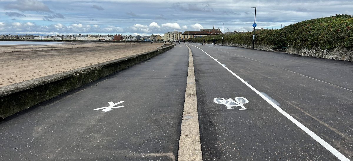 Great to see work being done along Troon, Ayr and Newton. <a href="/southayrshire/">South Ayrshire Council</a>  <a href="/AyrshireRoads/">Ayrshire Roads Alliance</a> <a href="/TheAyrshireLink/">The Ayrshire Link</a> #activetravel