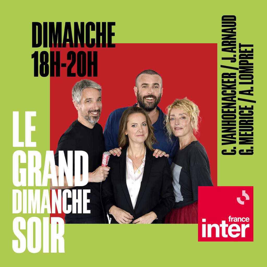 lesptitscastors's tweet photo. C'est le jour du retour de l'émission #LeGrandDimancheSoir avec @EliseLucet David Walters pour entourer la troupe de @Charlineaparis 

et comme toujours, les liens sont dans la bio

RV donc à 18h sur les ondes ou à la Maison de la radio
📷@EliseLucet David Walters @franceinter https://t.co/n1UpCVhh82