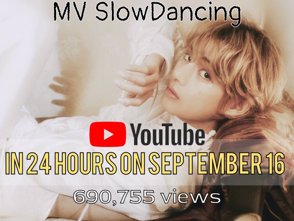 We know that Youtube will return views for MVs after verifying the streams
But.When?
Streams for MV Slowdancing by artist #KimTaehyung on Youtube channel HYBELABELS within 24 hours on September 16 with 690,775 views
We need to know if the problem is due to YouTube or the streams