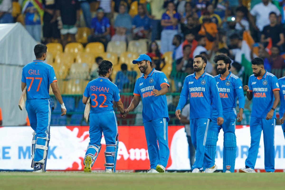 BCCI's tweet image. 📸📸 That winning feeling 😃👌

#TeamIndia | #AsiaCup2023 | #INDvSL