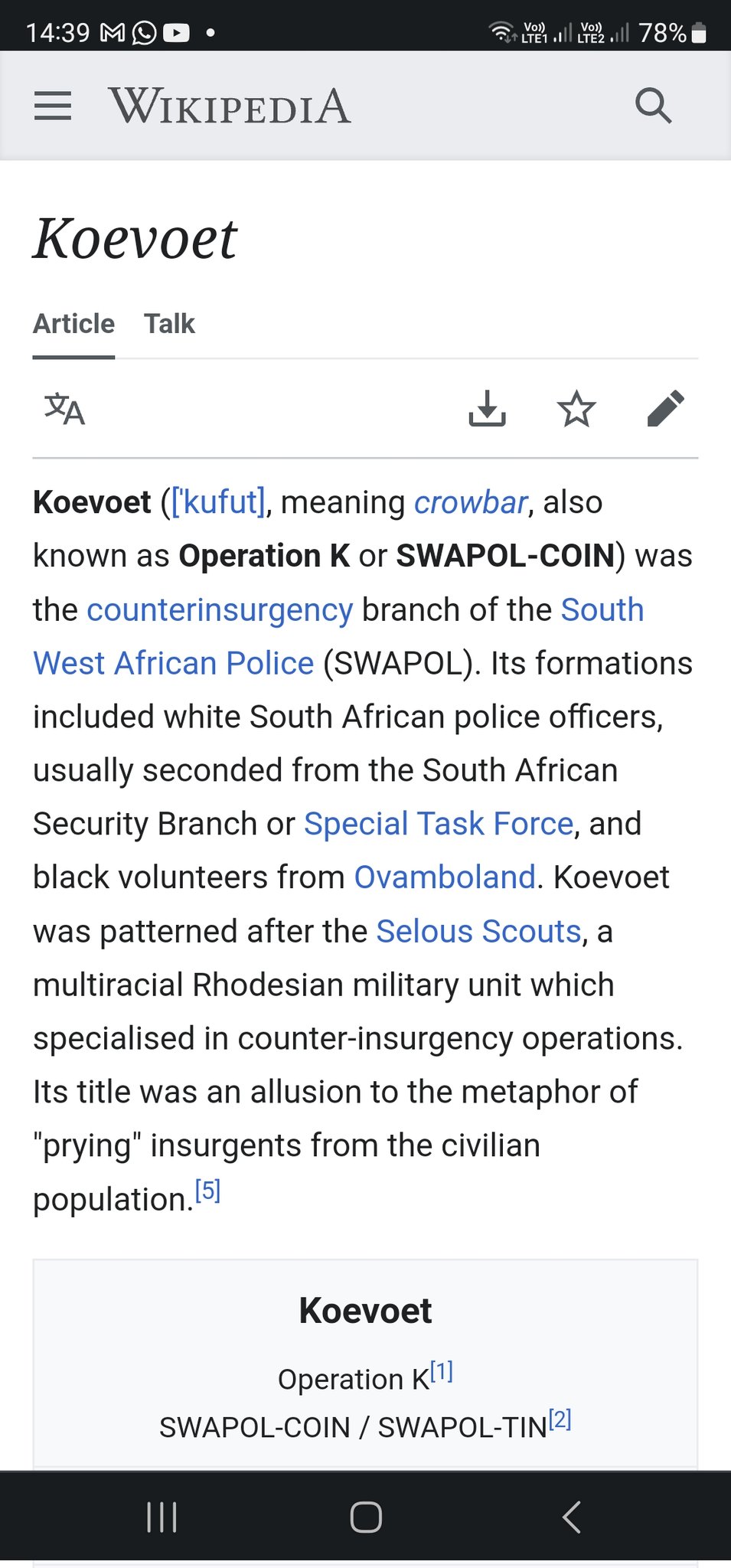 Koevoet - Wikipedia