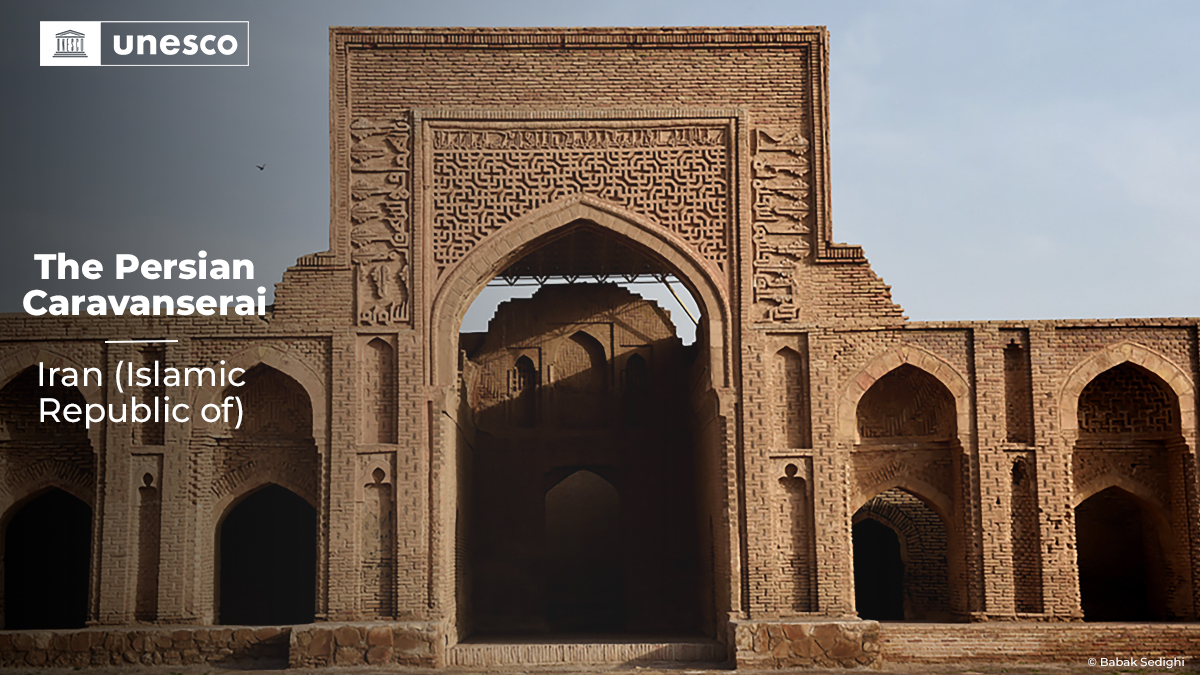 UNESCO's tweet photo. 🔴BREAKING!

Just inscribed on the @UNESCO #WorldHeritage List: The Persian Caravanserai, Islamic Republic of #Iran 🇮🇷. Bravo! 👏👏 

➡️ https://t.co/69Xvi4BtYv #45WHC https://t.co/6YxTY33Uwp
