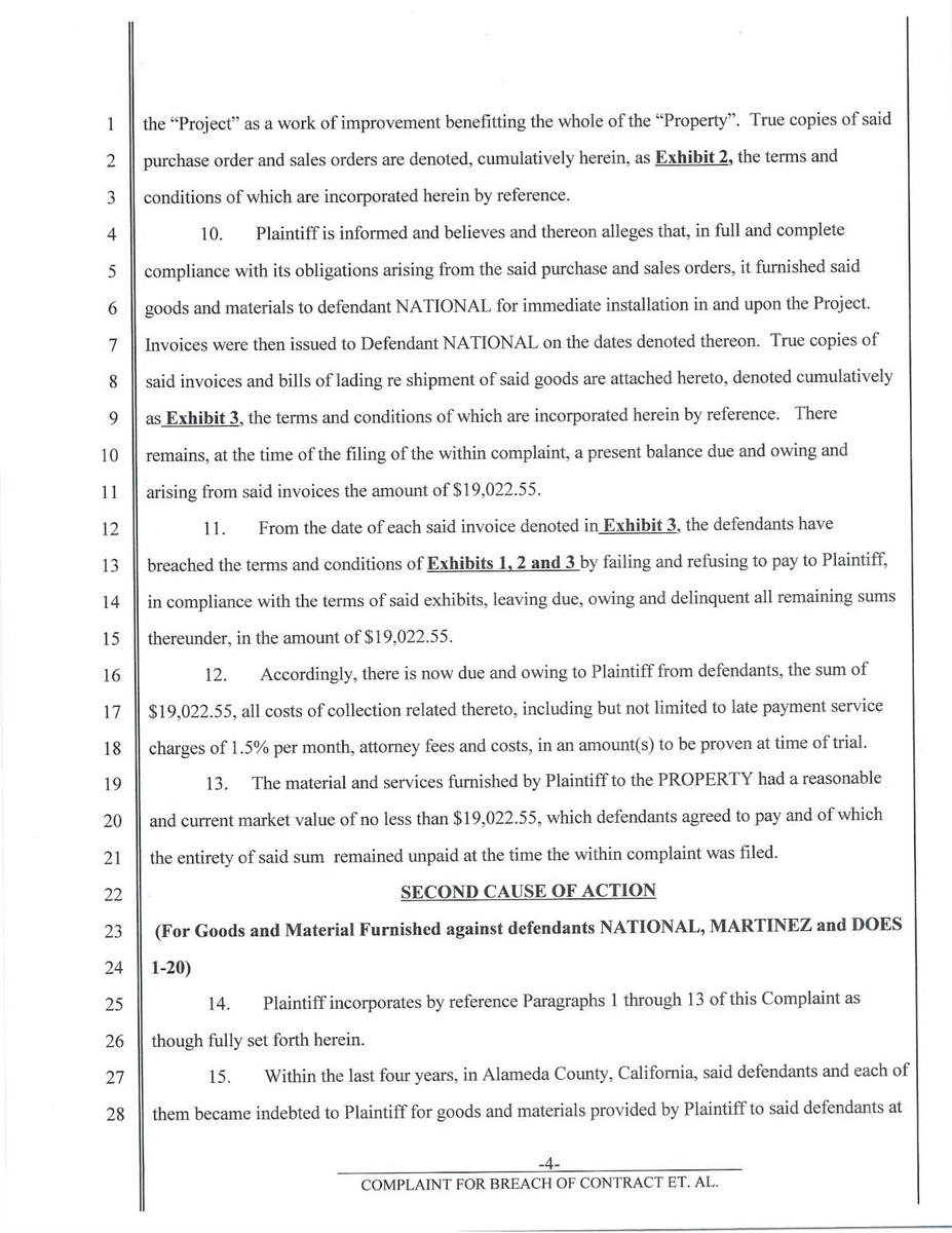 Filed 12 days ago: OLDCASTLE BUILDINGENVELOPE INC A DELAWARE CORPORATION vs NATIONAL GLASS SYSTEMS INC A CALIFORNIA CORPORATION, et al. (23CV042792)
Category: Other Breach of Contract/Warranty (not fraud or negligence)     
Type: Civil Limited