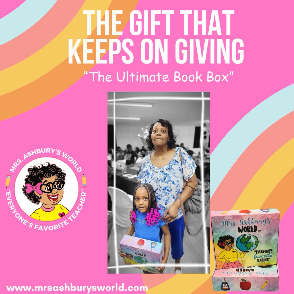 Looking for the perfect gift that keeps on giving? Look no further than the #mrsashburysworld series! 📚💫 Check out EVERYTHING you get in the #UltimateBookBundle. 👀🎁 #Books #keychains #stickers #heart #glasses #authorrekiabeverly #mrsashbury 

👉🏽 bit.ly/UltimateBundle…