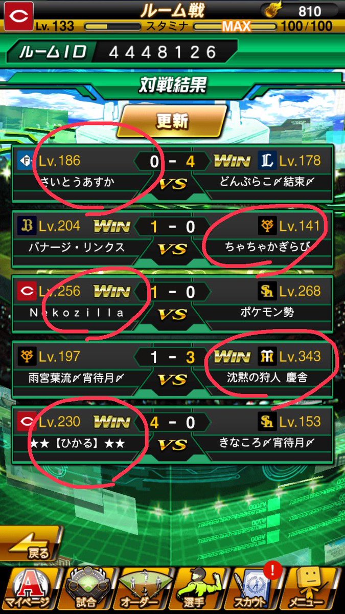 9月17日21時より宵待月クラン様(<a href="/yoimachituki_/">プロスピクラン〜宵待月〜</a> )と対抗戦を行いました！
結果は3−2で結束クランの勝利です！
ありがとうございました🙇　
対抗戦通算1勝0敗
※一番上のどんぶらこさんは結束と宵待月を掛け持ちしていて今回は宵待月側で出てもらいました。