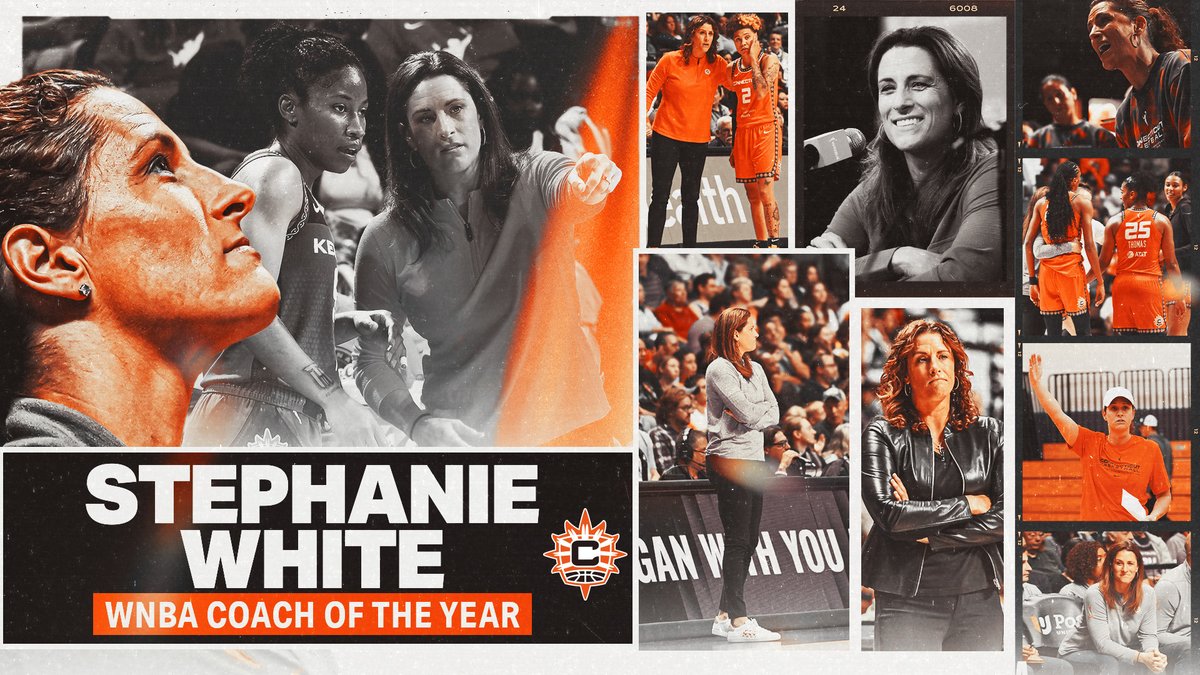 PRESS RELEASE: CONNECTICUT SUN’S STEPHANIE WHITE NAMED 2023 WNBA COACH OF THE YEAR 🔗: on.nba.com/3ZjK3bk