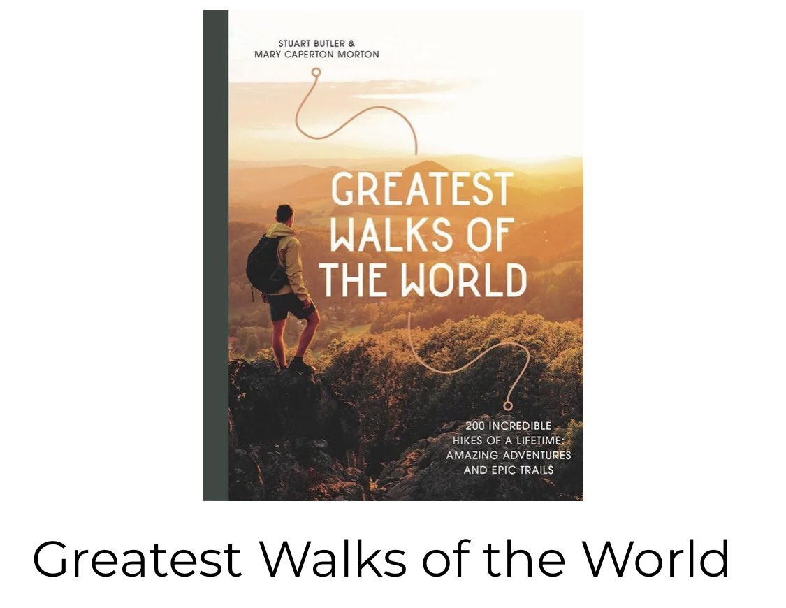 Avid hiker Stuart Butler has explored hiking and walking trails around the world and consolidated his experience of two hundred of the most beautiful walks into this… bit.ly/3ZiOrqO #bookreview #hikingadventures #trail <a href="/ExisleBooks/">Exisle Publishing</a> #greatestwalks