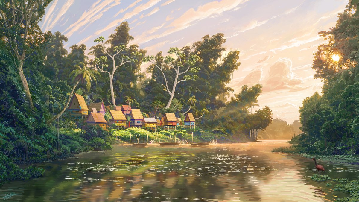 DesignSpartan's tweet image. New digital painting &amp;gt; Peru inspired Environment 3 - Jungle artstation.com/artwork/QXBO8l