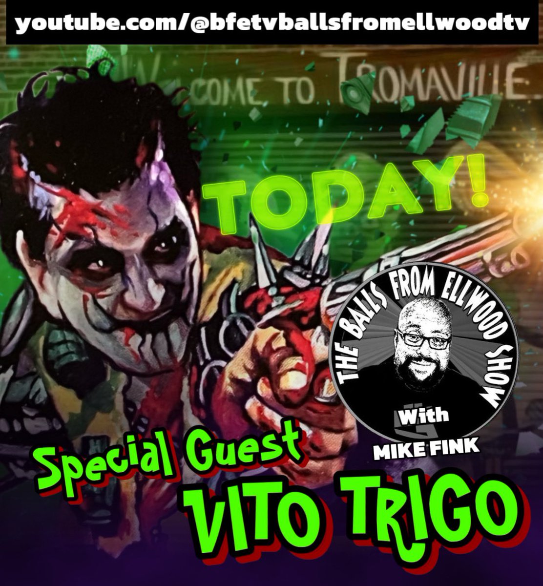 lloydkaufman's tweet photo. Letโs watch!! @BallsfromElwood @VITOTRIGO @80sbabyTru #returntonukeemhigh @mybloodybanjo @eatingcampbell
Here- https://t.co/b9zMj0SujZ https://t.co/qrjAvVwxr6