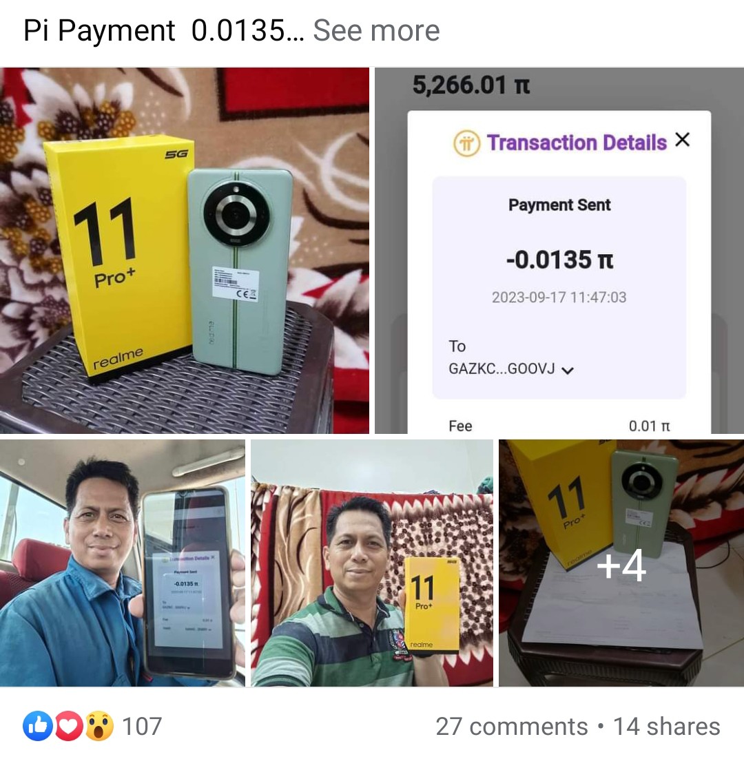 🚀 Another Successful Pi Barter Transaction! Tx Details: Purchase a mobile phone RealMe 11Pro+ for only 0.0135 $Pi full #PiPayment ⚡
🎉 Congrats to a senior #Pioneer Pablo Dela Cruz Dagarag 👏👏⚡🚀
#PiNetwork #PiBarter #WhatIDoForPi