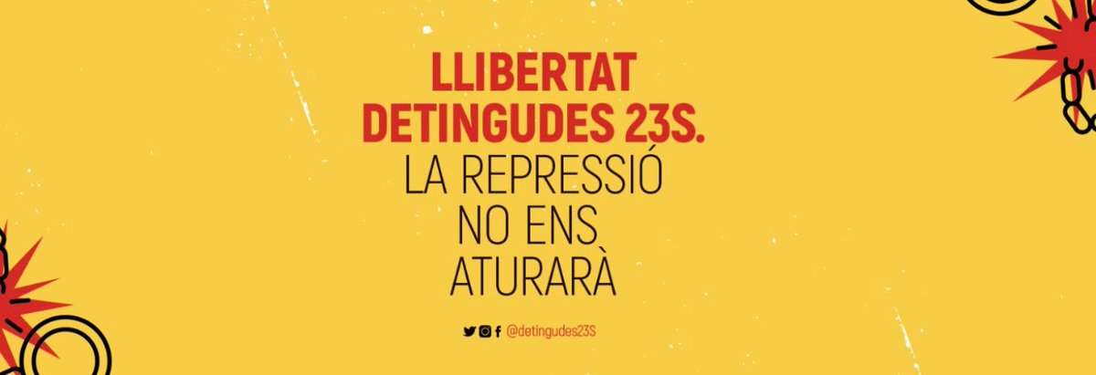 ⚠️🔴 Enguany farà 4 anys que l'estat espanyol iniciava l'enèssima operació d'estat contra els #CDR i l'independentisme popular. 

👀🔥 Guardeu-vos el pròxim 𝗱𝗶𝘀𝘀𝗮𝗯𝘁𝗲 𝟮𝟯/𝟬𝟵 a partir de les 𝟭𝟴.𝟬𝟬𝗵 a #𝗕𝗲𝗿𝗴𝗮, que pròximament anunciarem novetats! 

#Absolució23S