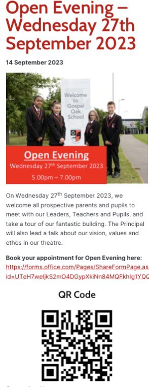 Gospel Oak School tweet media
