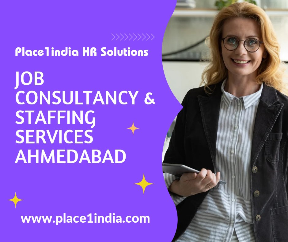Place1india HR Solutions - HR Consulting Services & Placement Consultants in Ahmedabad, Gujarat. 

#place1india #placementservices #placementagency #recruitmentagency #hr #jobconsultancy #placementconsultants #hrconsulting #job #HRServices #manpoweragency #ahmedabad