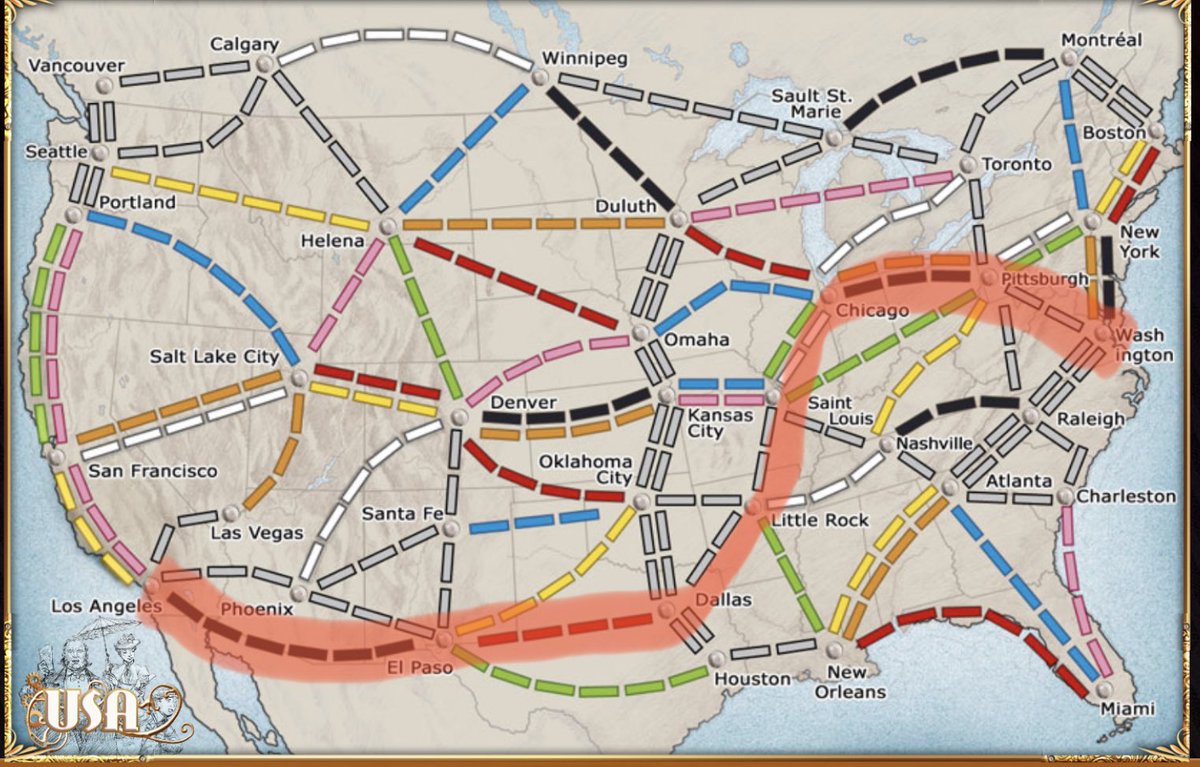 Planning a rail trip for next year that would get lots of points in Ticket to Ride!