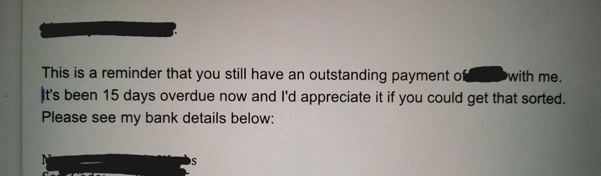It's crazy how many people I have to chase for money weeks after I've worked for them as a dancer.
This is not okay. 
Please do better. 

Be as amazing as <a href="/themtaonline/">The MTA (The Musical Theatre Academy)</a> and show some respect and appreciation by paying on time. ✨