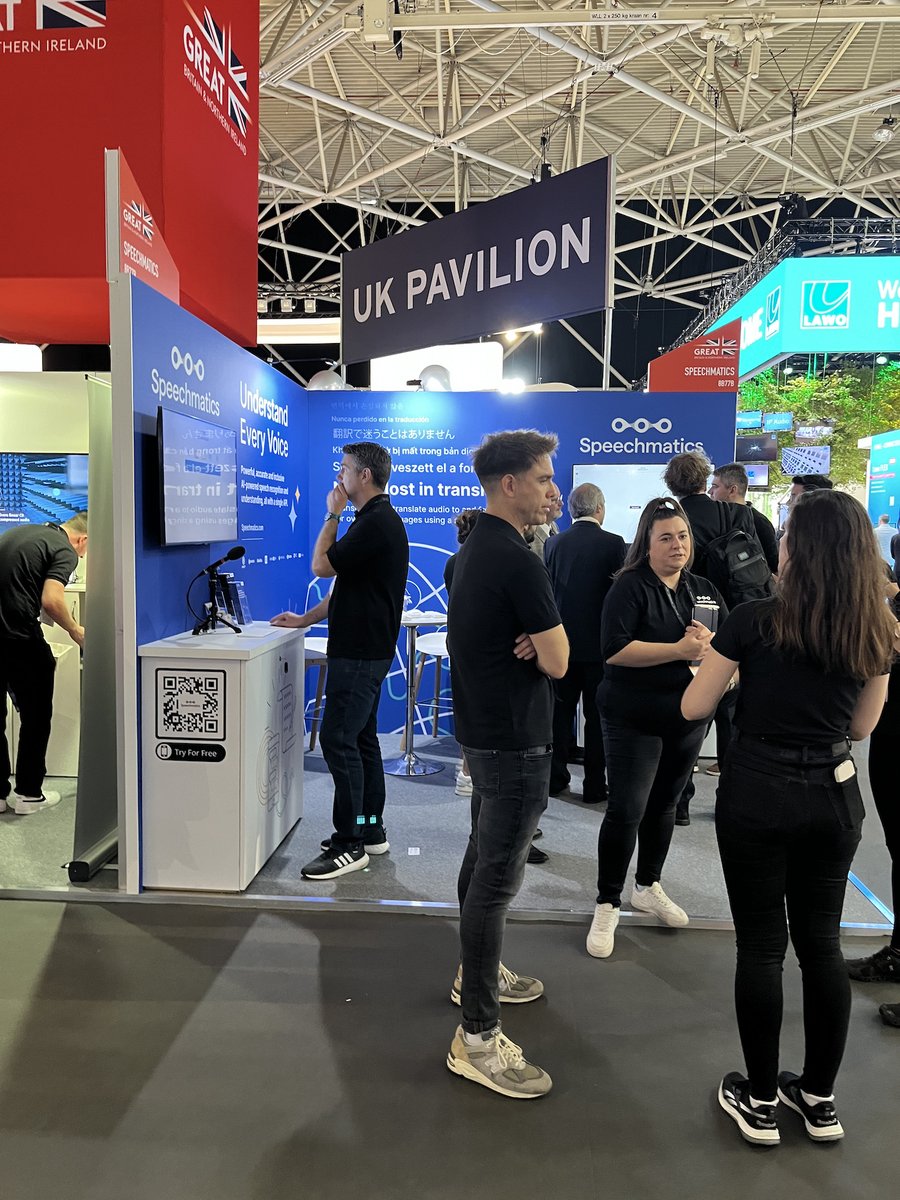 If you are at @IBCShow, why not take a trip to the #UKPavilion and meet the great teams here in Hall 8 including… Radica Broadcast (8.B77f) @salsa_sound (8.B77d) @Speechmatics (8.B77b) #UKatIBC2023 #IBC2023 #IBC