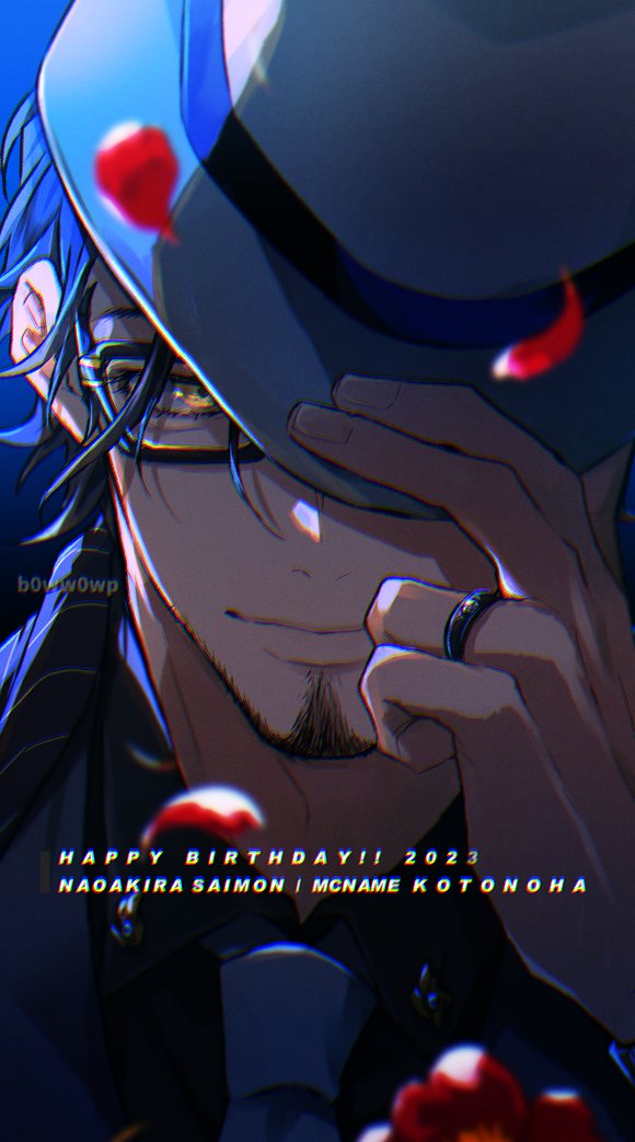 b0ww0wp's tweet photo. HBD🎉💐🐈‍⬛
#西門直明誕生祭2023
#パラライファンアート https://t.co/tOfLFOUsPk