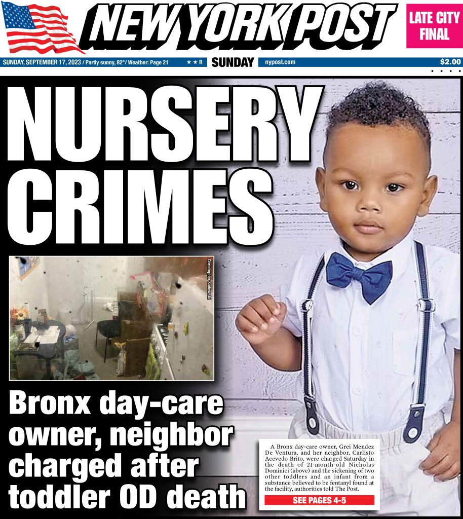 纽约托育中心1岁男婴亡3婴送医，查获制毒工具