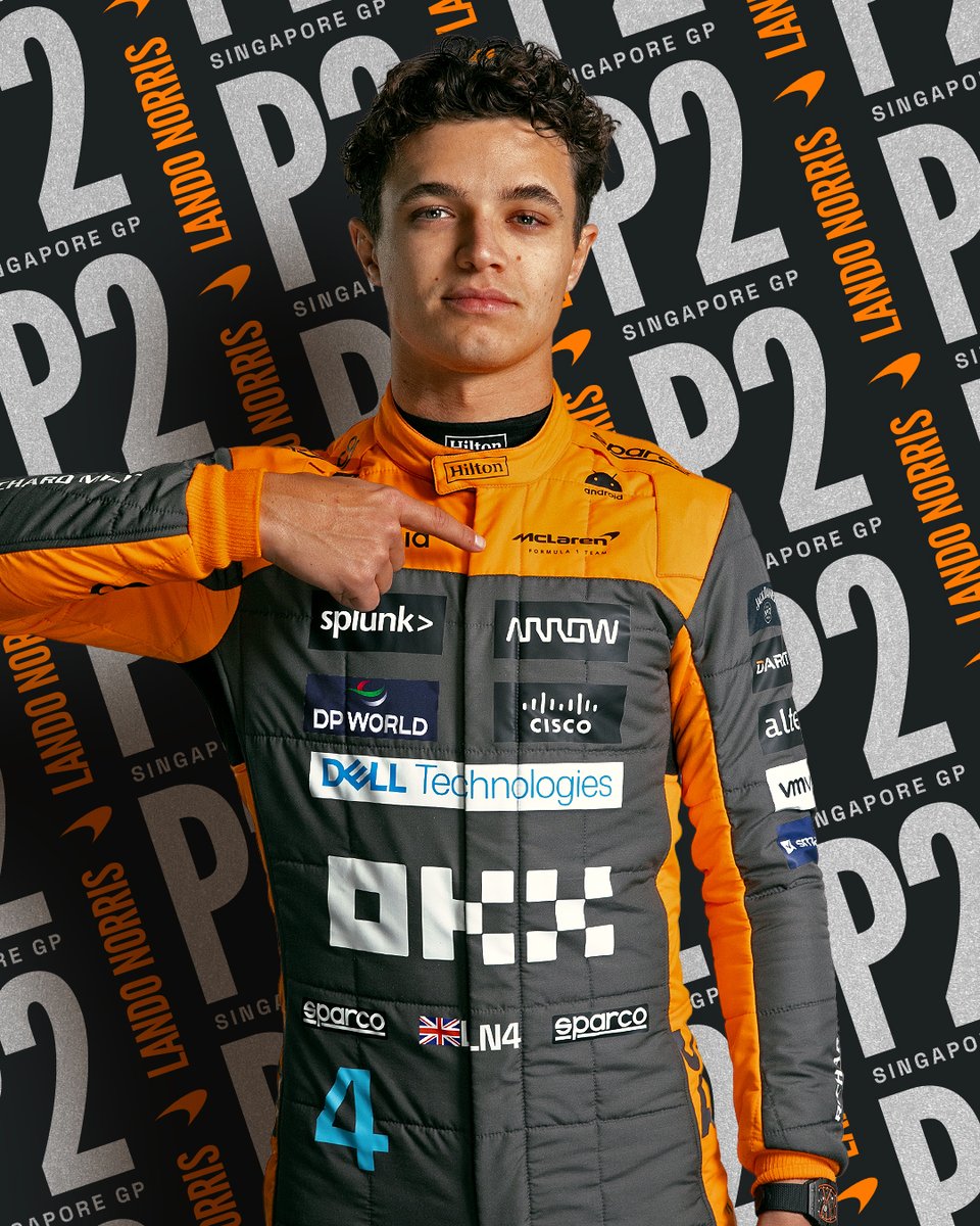 YES LANDO! BACK ON THE PODIUM! A superb race from @LandoNorris to claim P2 at the #SingaporeGP! 🇸🇬 💪