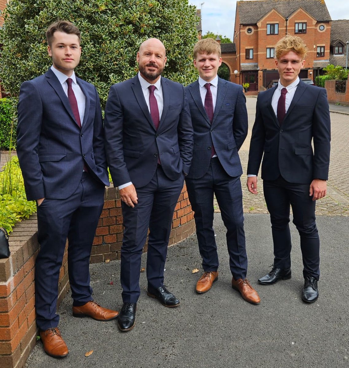 With the boys at Dad's funeral. It was a good send off. He would have approved ❤️