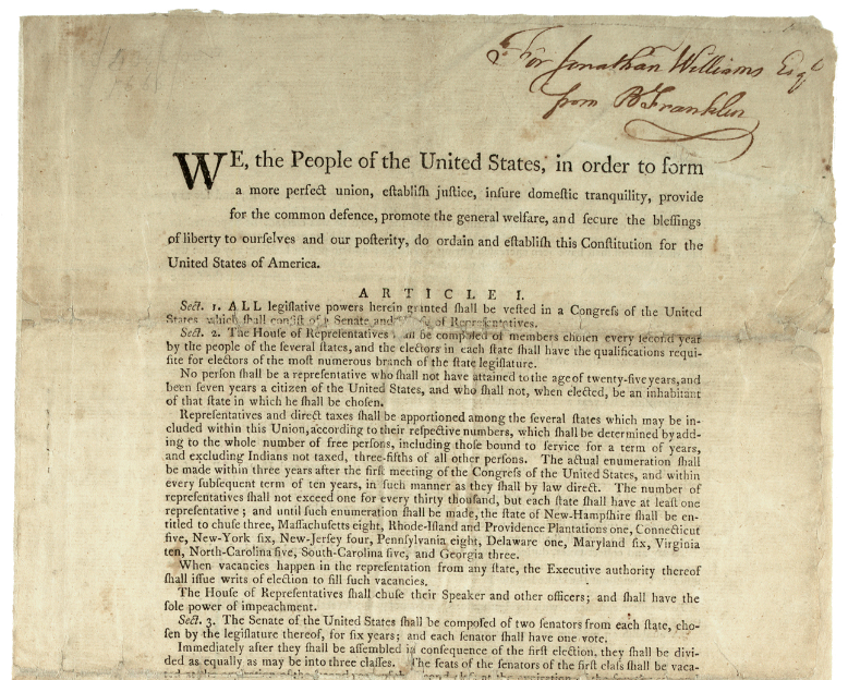Happy #ConstitutionDay! #OTD in 1787, the #USConstitution was signed by 39 delegates to the Constitutional Convention.

Visit our Constitution Day resource page to explore historical documents, digital exhibitions, essays, &amp; more!

ow.ly/cW5l50PMtCe
